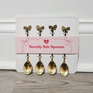 Target Bullseye Playground Valentine's Day 2026 Gold Bow Novelty Stir Spoons